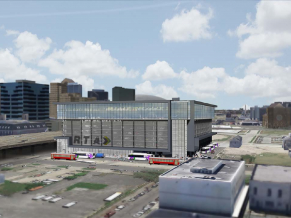 RTA Downtown Transit Center rendering