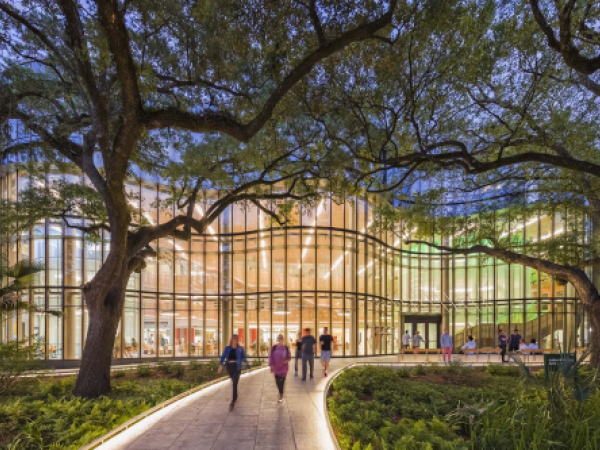 Tulane Business School Exterior Night