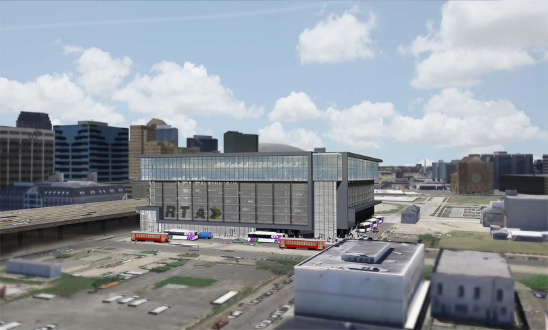 RTA Downtown Transit Center rendering