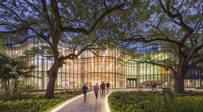 Tulane Business School Exterior Night