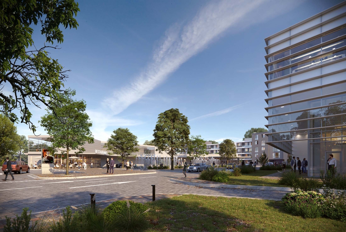 rendering of the @highland corporate campus in Baton Rouge, LA
