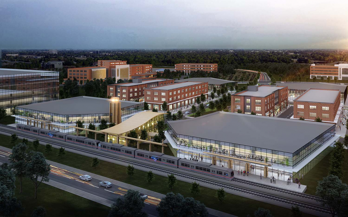 Rendering of the Baton Rouge suburb station for the New Orleans to Baton Rouge Passenger Rail